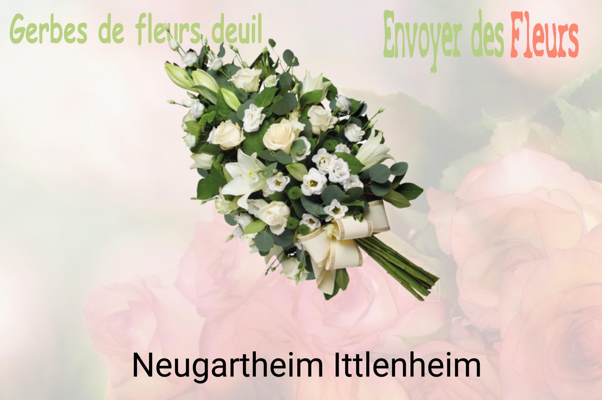 Gerbe de fleurs de deuil livrée à Neugartheim-Ittlenheim